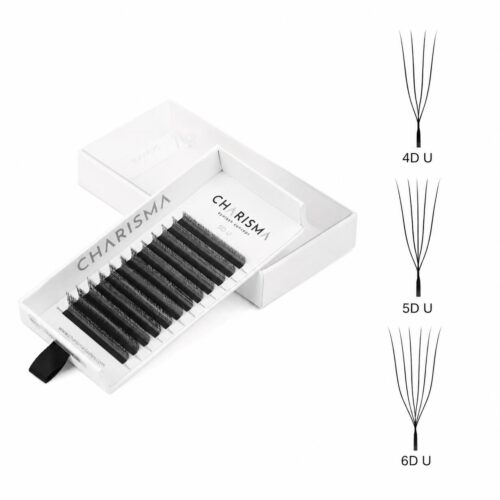 SPEEDY Lashes U-kujulised Mustad Valmislehvikud